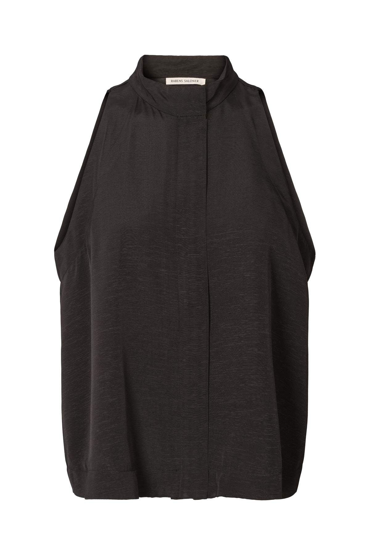 Grossgrain halter top - Kaley I Black Black XS 8 - Rabens Saloner