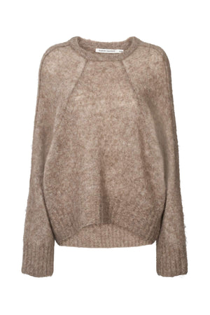 Superlight boxy sweater - Beka I Mushroom Mushroom XS/S 1 - Rabens Saloner