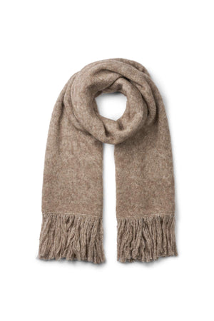 Superlight knit scarf - Birla I Mushroom Mushroom O/S 1 - Rabens Saloner
