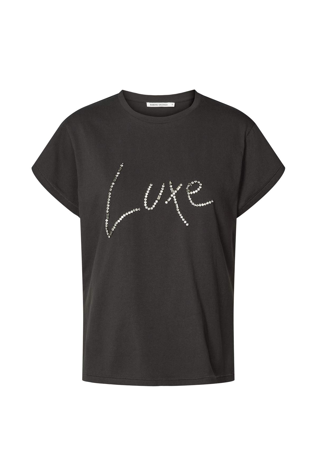 Ambla - Diamante t-shirt I Faded black Faded black XS 6 - Rabens Saloner