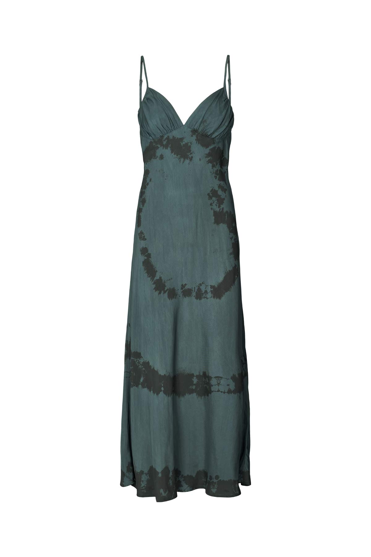 Cosmic ruched bust bias dress - Meluca I Anthracite combo