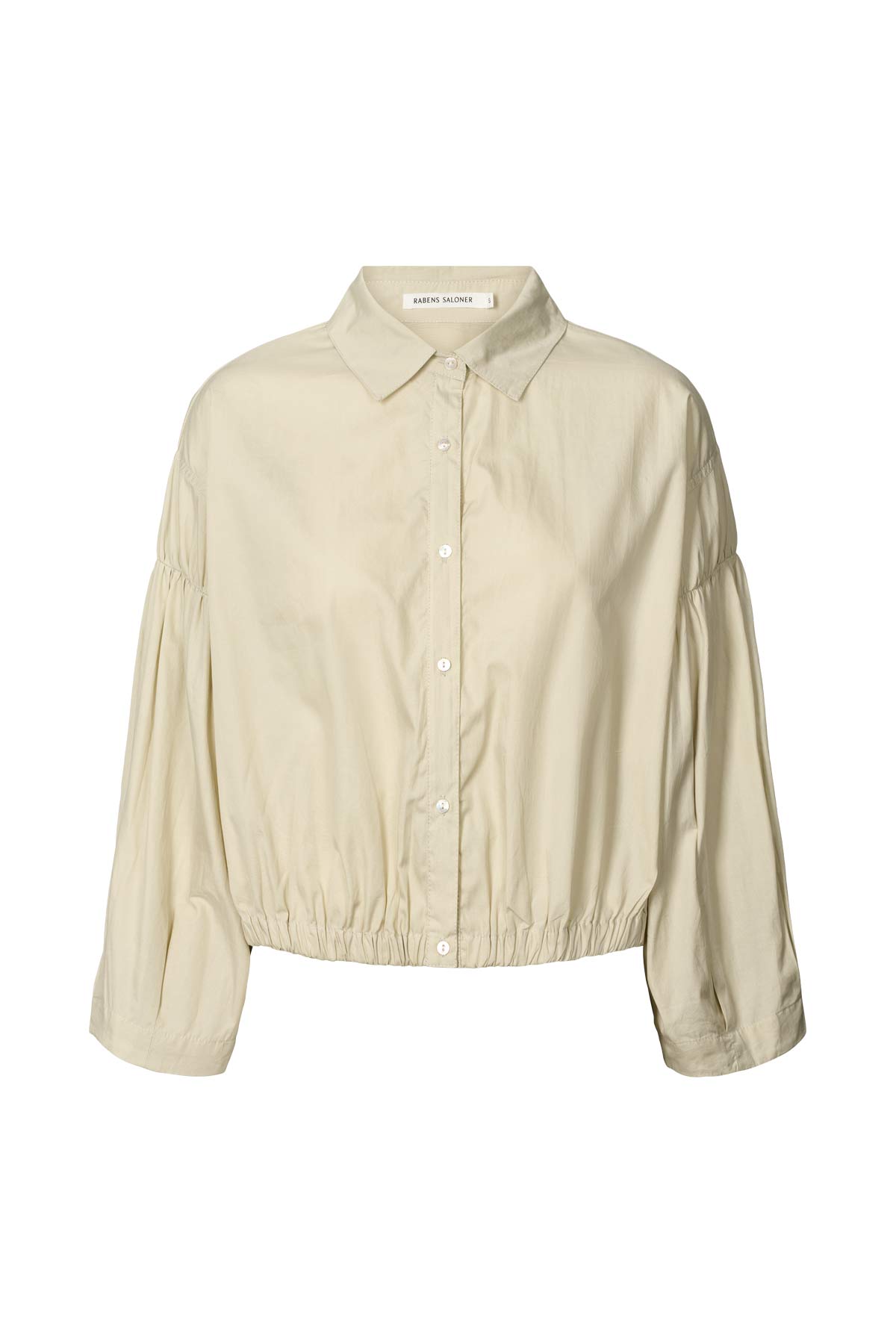 Poplin shirt box pleat sleeve - Veda I Pelican grey Pelican grey XS 5 - Rabens Saloner