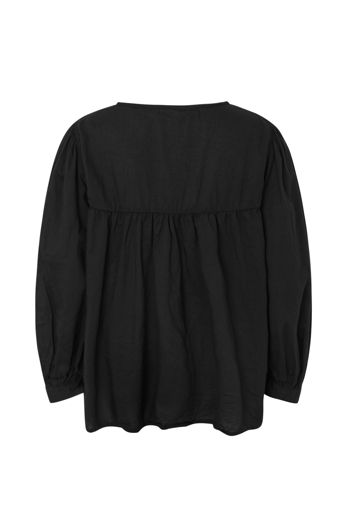 Eike - Cotton full sleeve blouse I Black 2 - Rabens Saloner