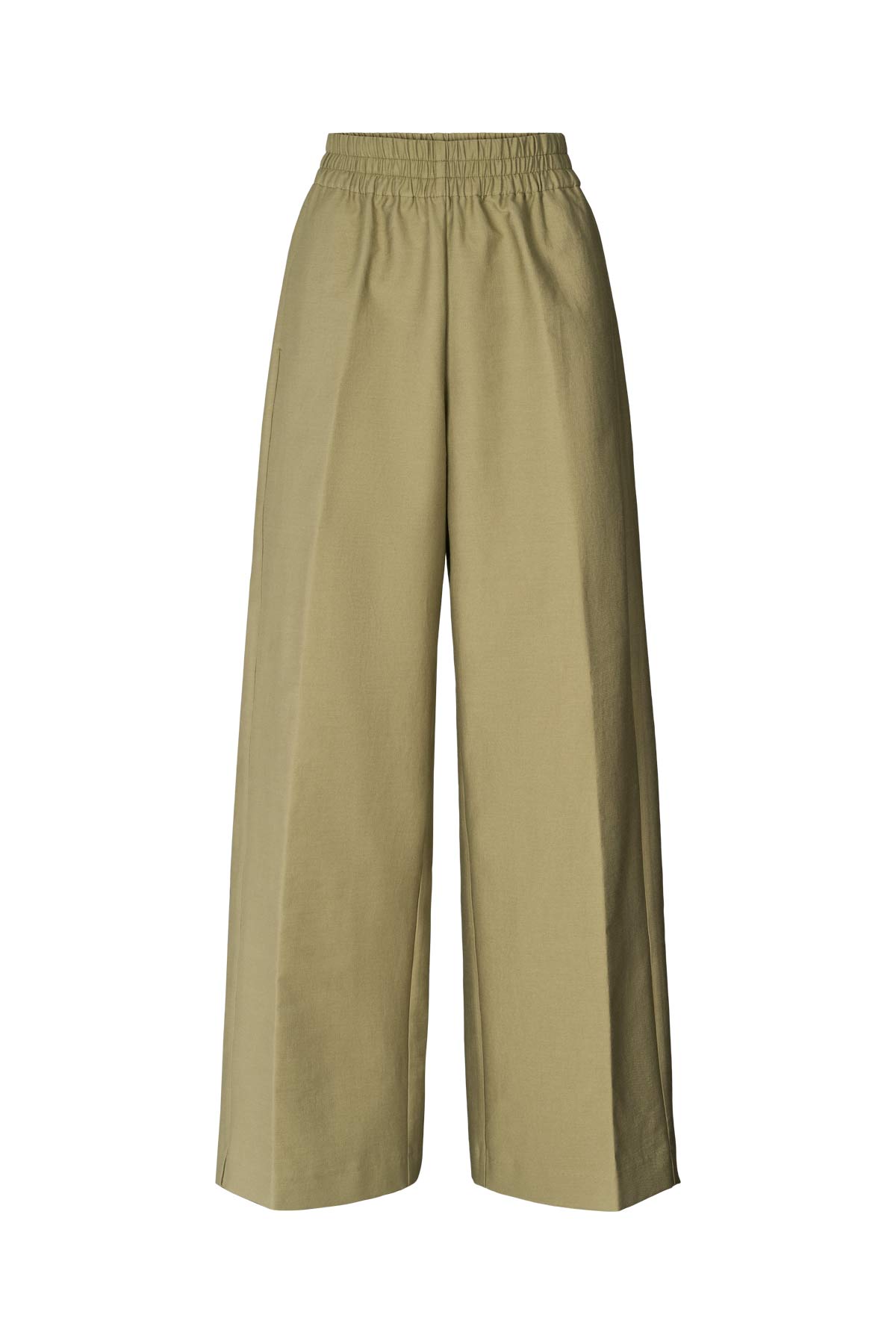 Everdeen - Soft tailoring relaxed pants I Pale Khaki 10 - Rabens Saloner