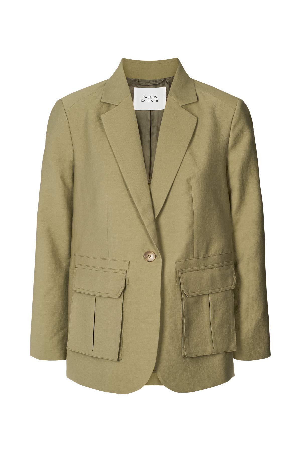 Sabila - Soft tailoring cargo jacket I Pale Khaki 4 - Rabens Saloner