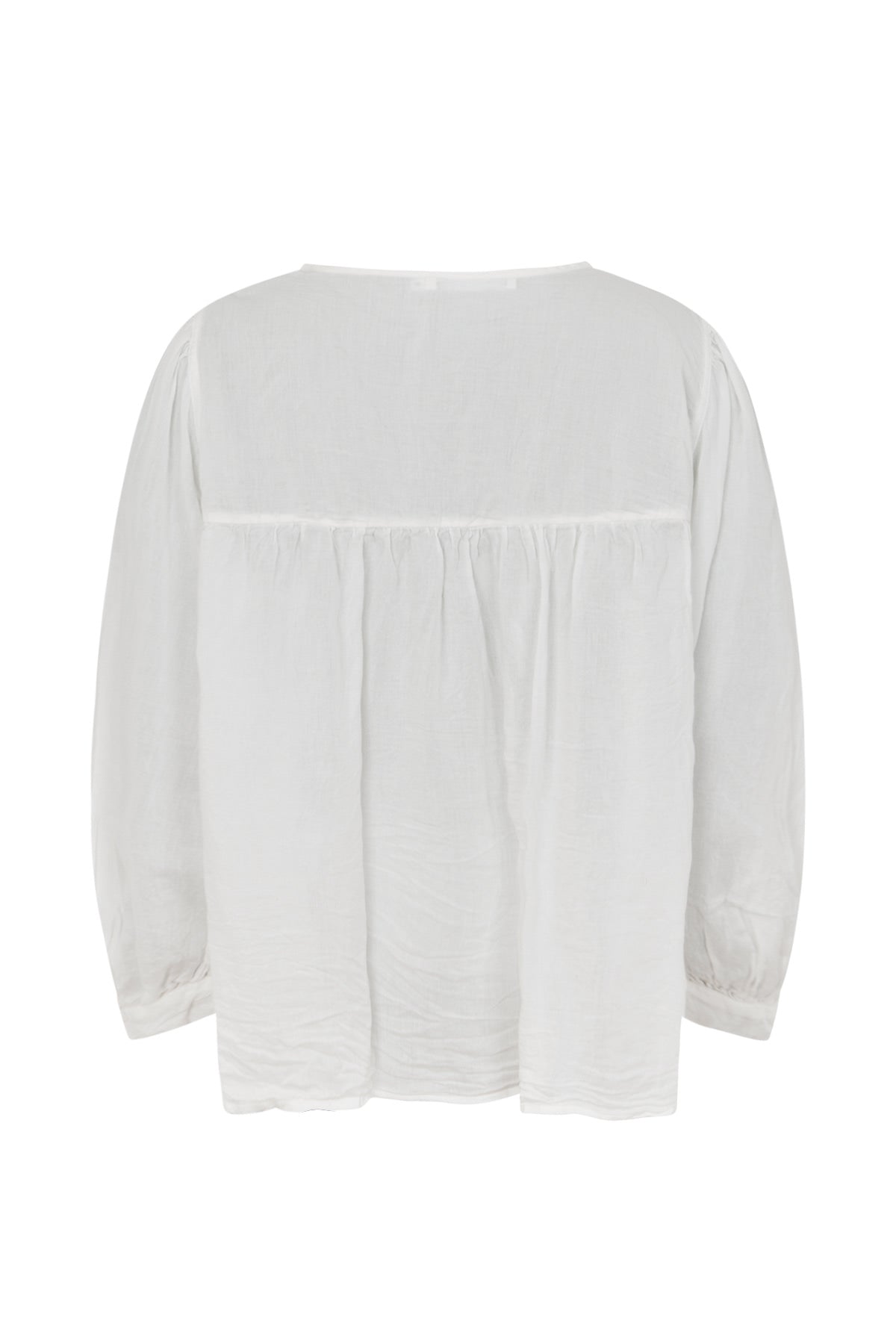 Eike - Cotton full sleeve blouse I White 2 - Rabens Saloner