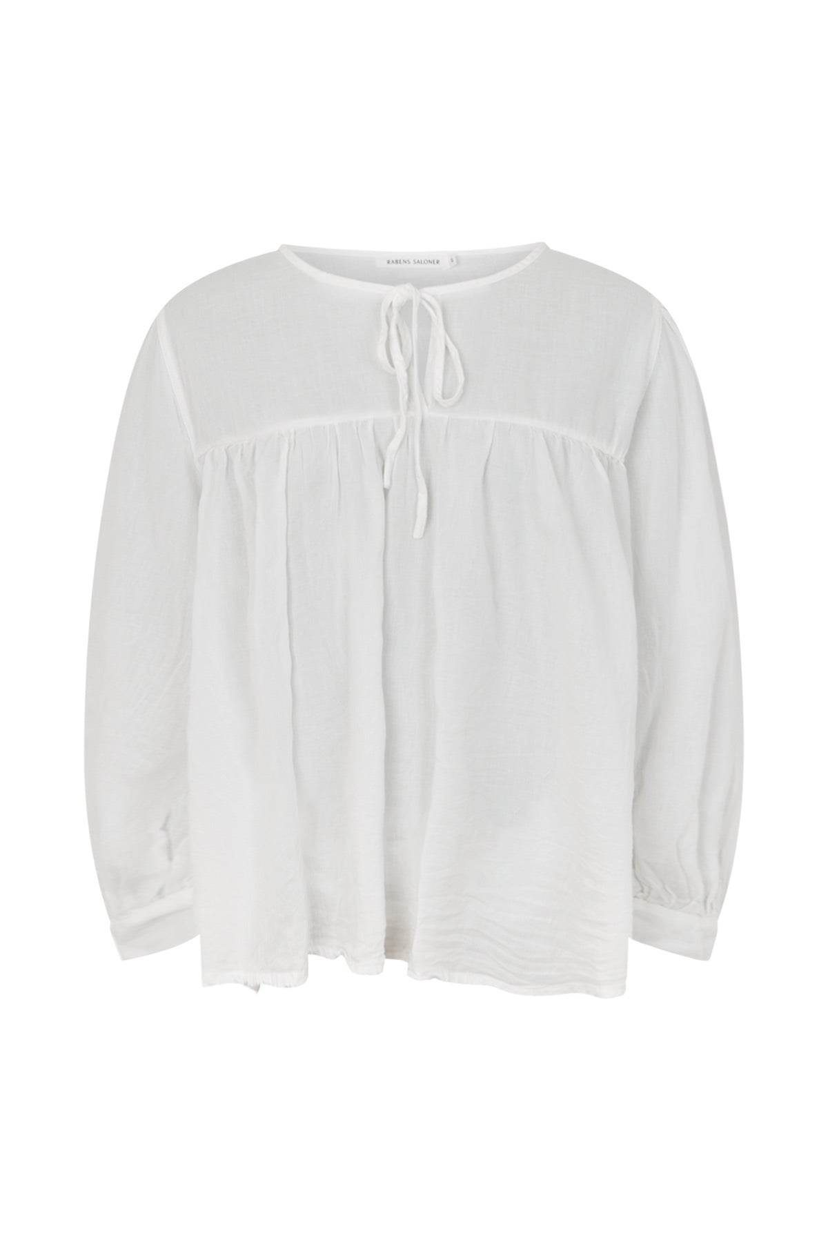 Eike - Cotton full sleeve blouse I White White XS 1 - Rabens Saloner