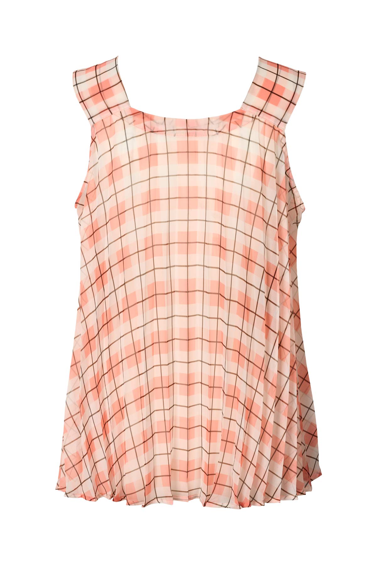 Sage - Transparent check top I Mandarin pleat 5 - Rabens Saloner