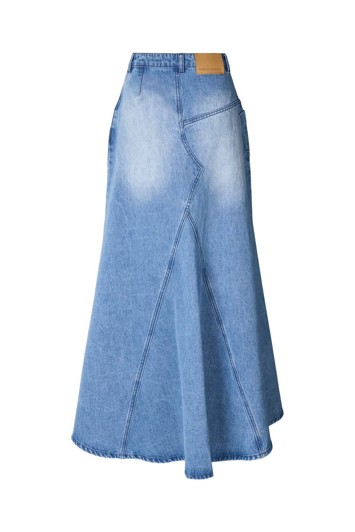 Emmali - Denim long skirt I Light washed denim 5 - Rabens Saloner