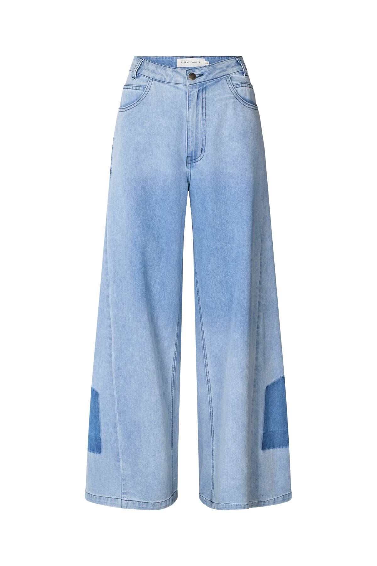 Lane - Light denim wide leg pants I Light washed denim Light washed denim 25 10 - Rabens Saloner