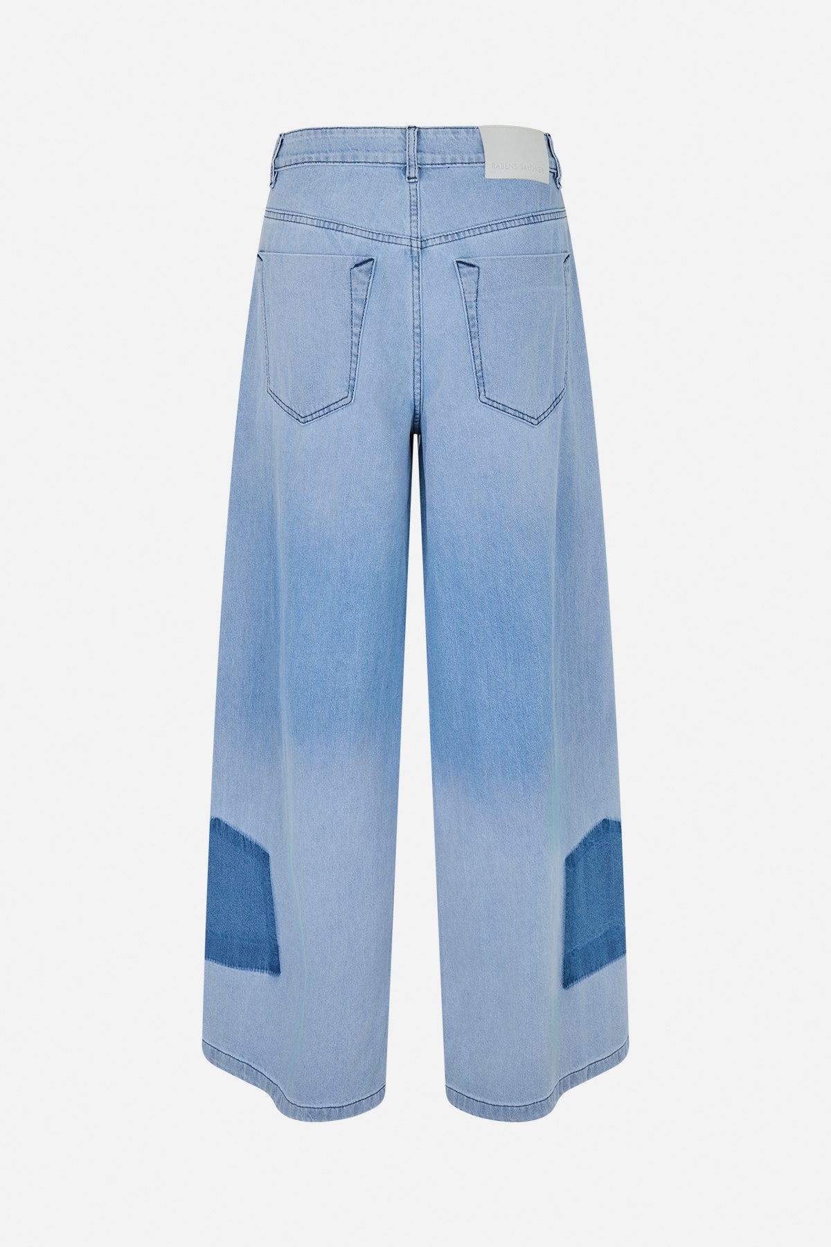 Lane - Denim light wide leg pants I Light washed denim 11 - Rabens Saloner