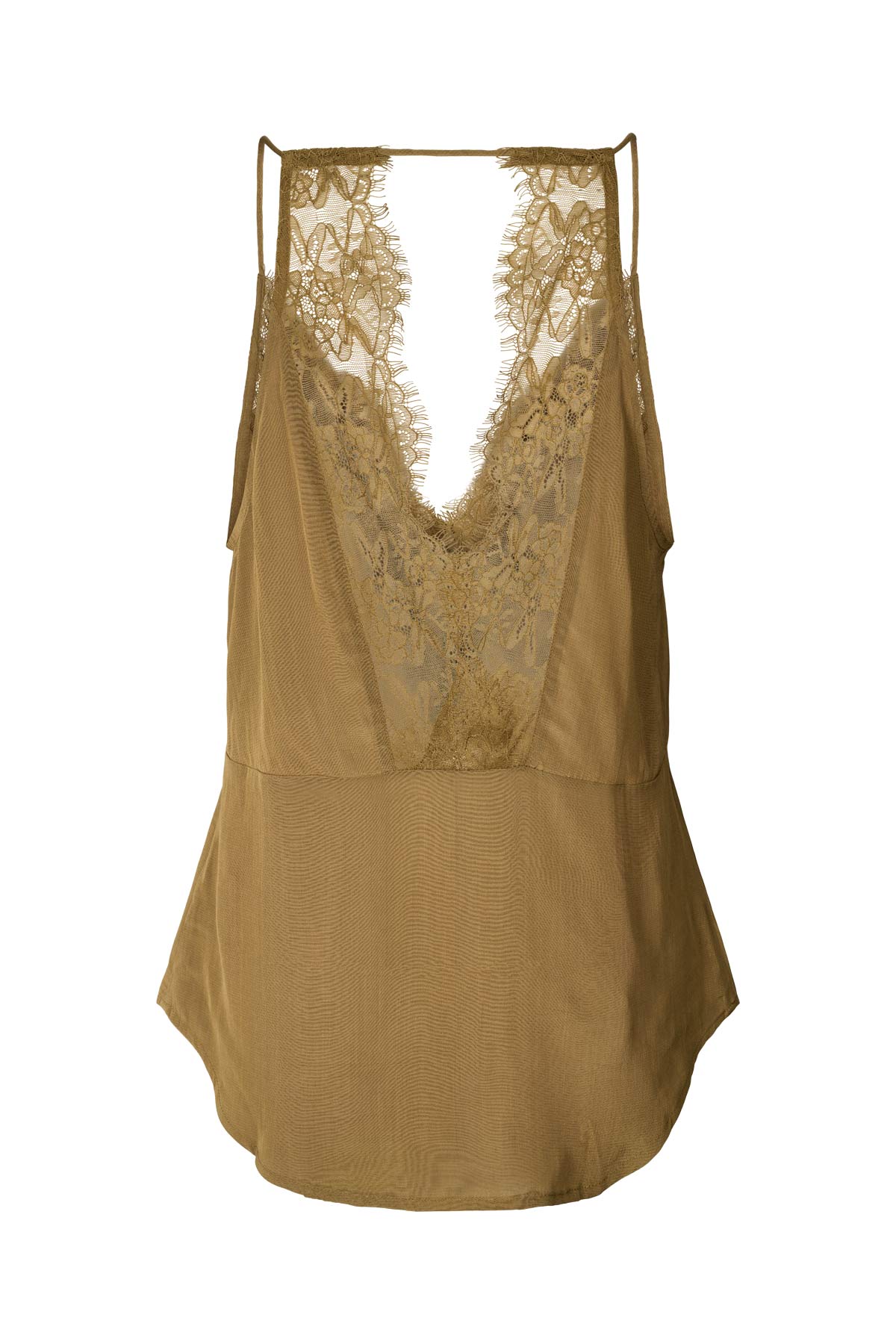 Jodie - Sheer lace camisole I Hazelnut 7 - Rabens Saloner