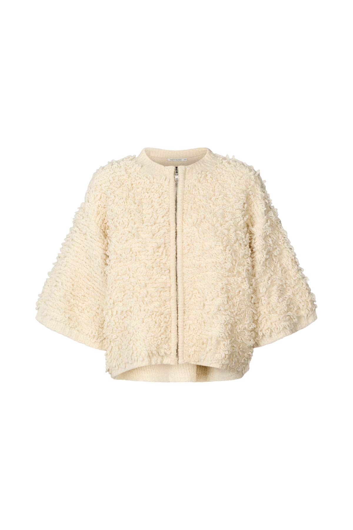 Alice - Shaggy lam knit cardigan I Off white Off white XS/S 7 - Rabens Saloner