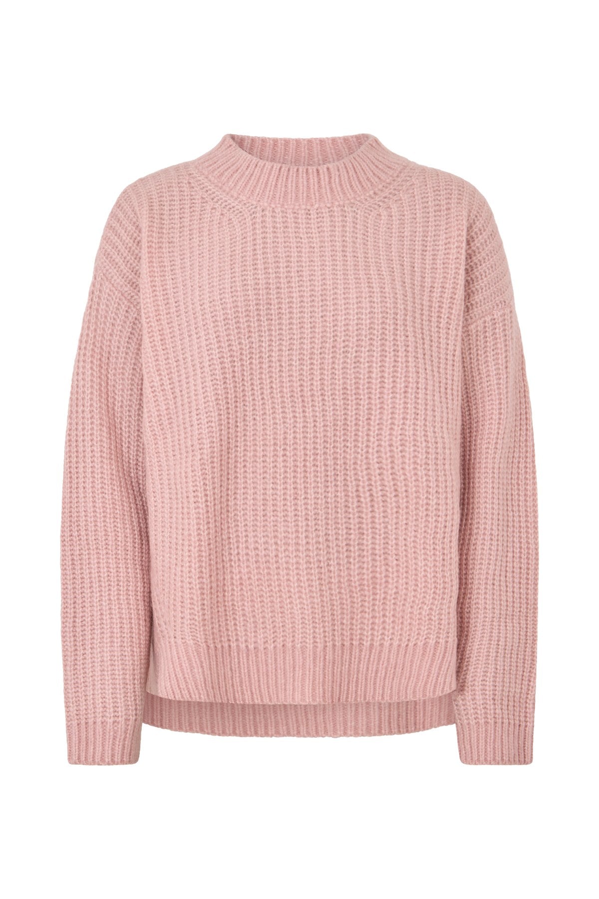 Hifa - Open knit cosy sweater I Pale pink 6 - Rabens Saloner