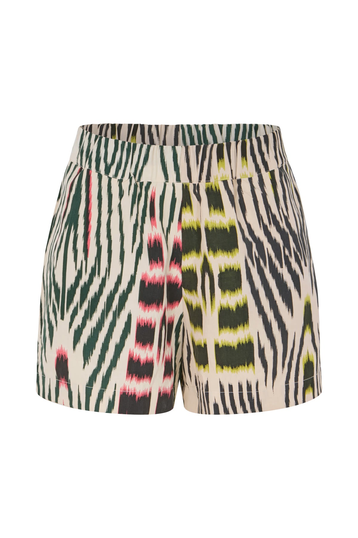 Lania - Ikat combo shorts I Forest pink sand & citrus combo Forest pink sand & citrus combo XS 5 - Rabens Saloner