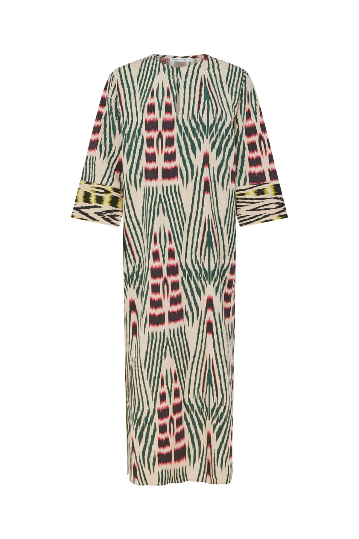 Karimalou - Ikat combo kaftan I Forest pink sand & citrus combo Forest pink sand & citrus combo XS 1 - Rabens Saloner