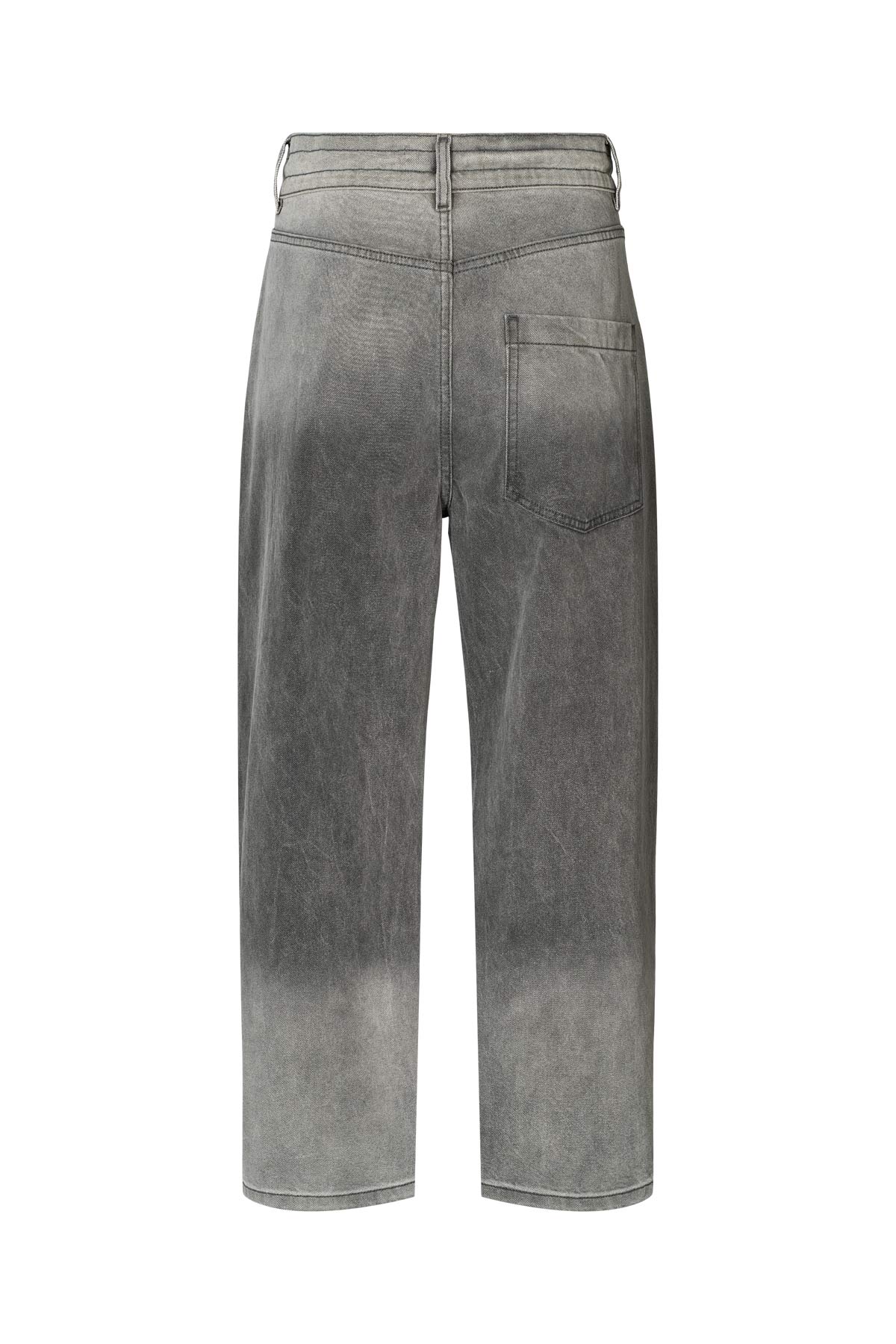 Beza - Grey denim drawstring pants I Washed grey 9 - Rabens Saloner