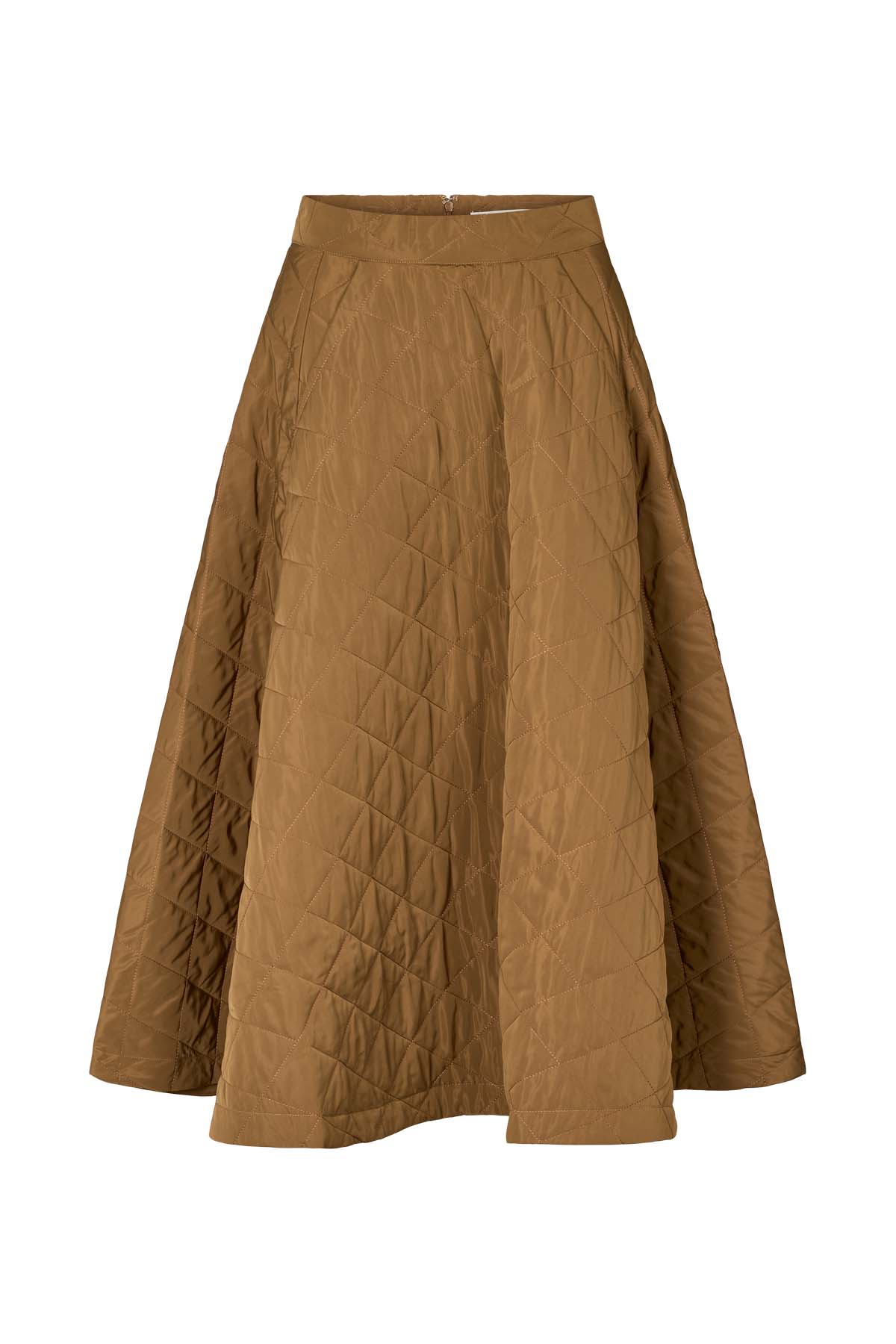 Bisharo - Tech quilt full skirt I Chestnut 5 - Rabens Saloner