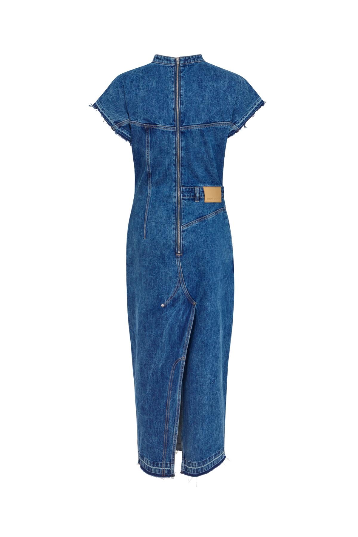Nency - Denim dress I Dark indigo 4 - Rabens Saloner