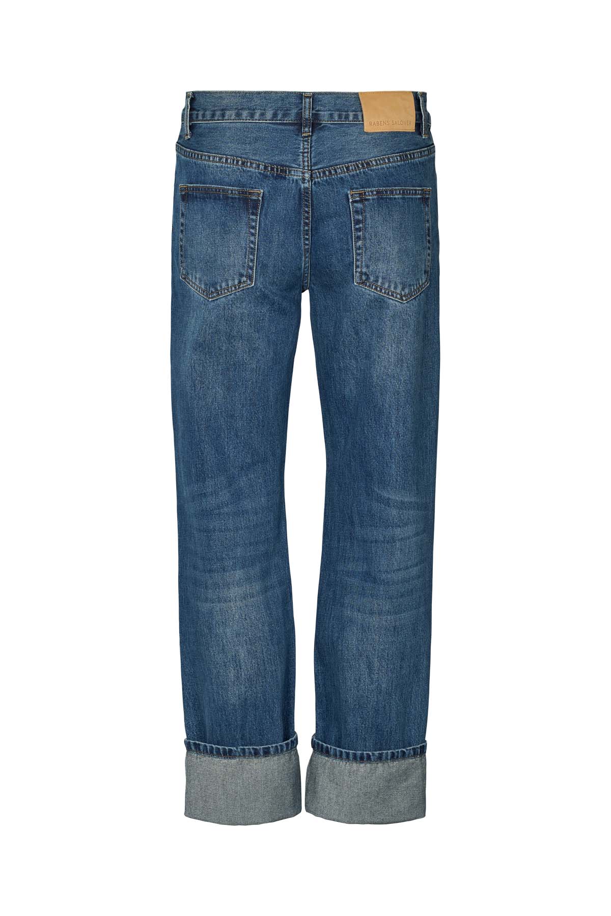 Lorelei - Denim loose fit pants I Dark indigo 5 - Rabens Saloner