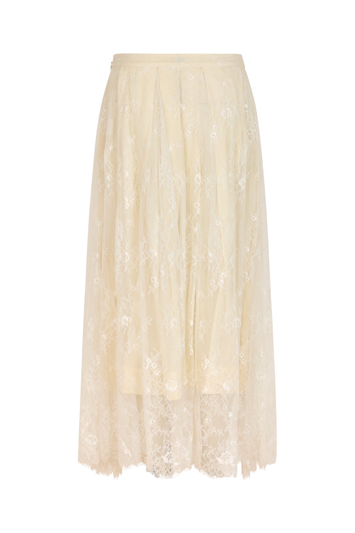 Monette - Laced multi layer skirt I Off white 5 - Rabens Saloner