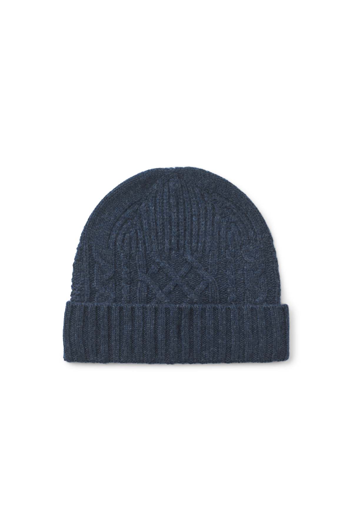 Majda - Patchwork knit hat I Indigo Indigo O/S 1 - Rabens Saloner