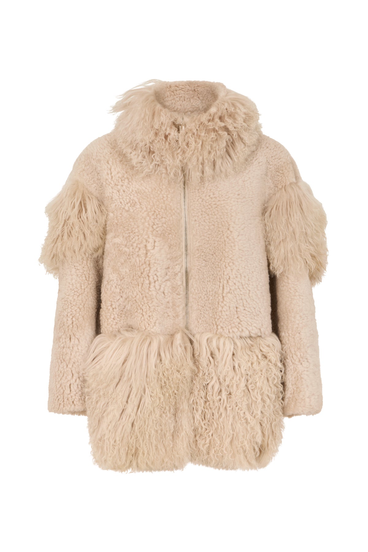 Stacia - Duo shearling jacket I Chalk Chalk XS 5 - Rabens Saloner