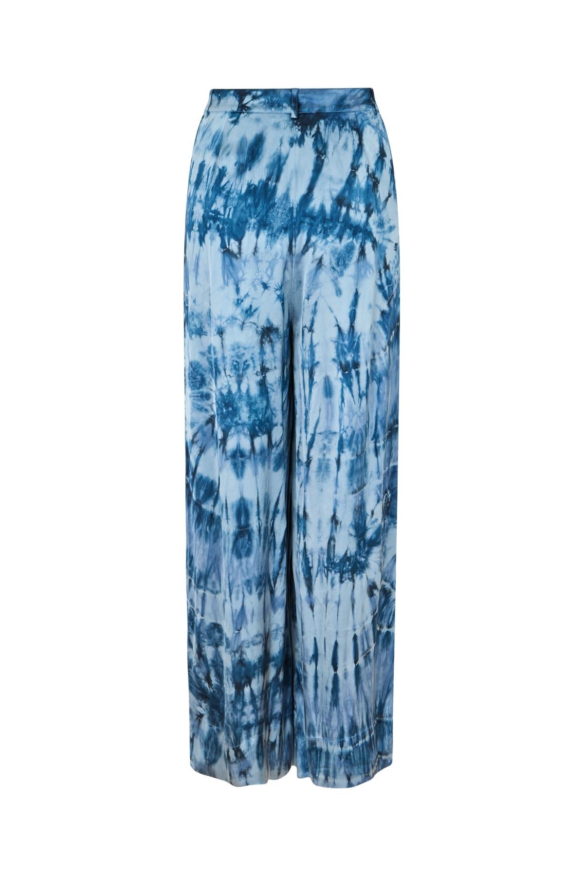 Briana - Lava pleat wide pants I Blue combo 5 - Rabens Saloner