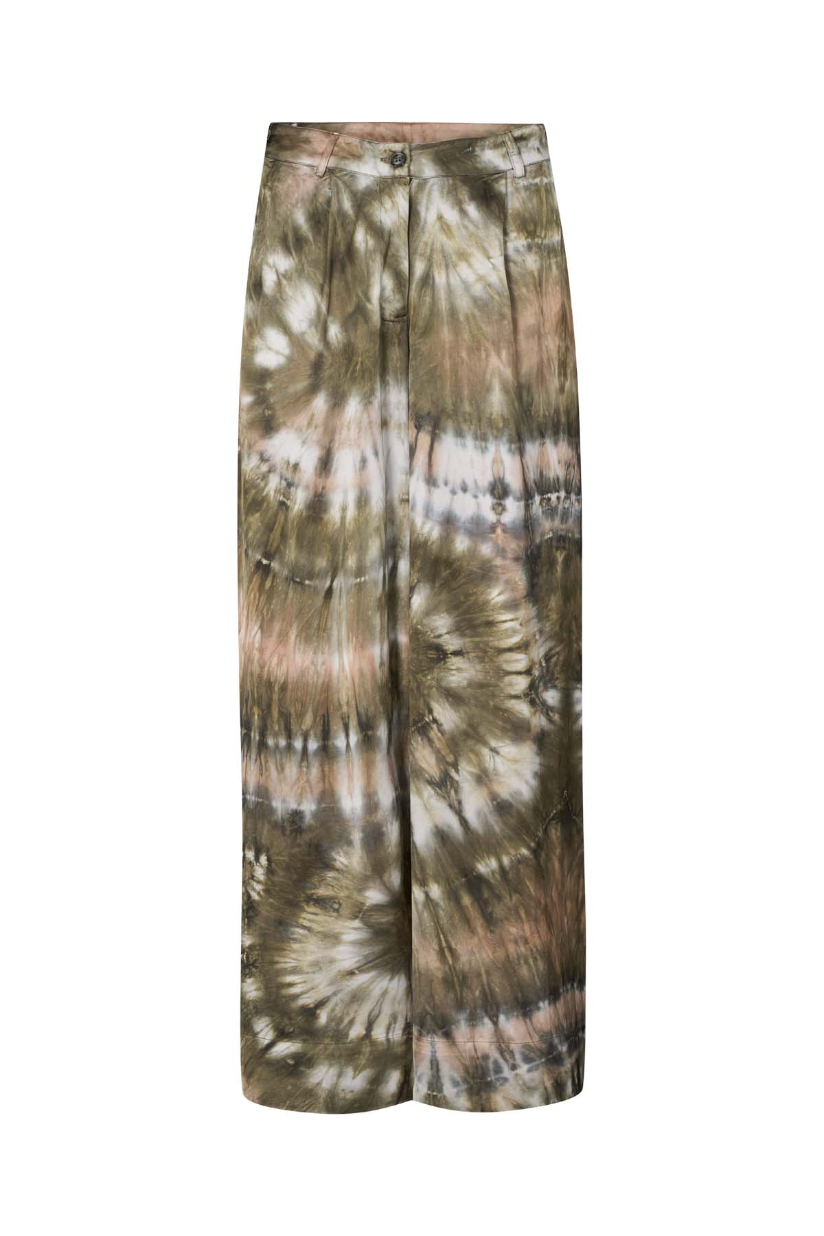 Briana - Lava pleat wide pants I Rust combo 5 - Rabens Saloner