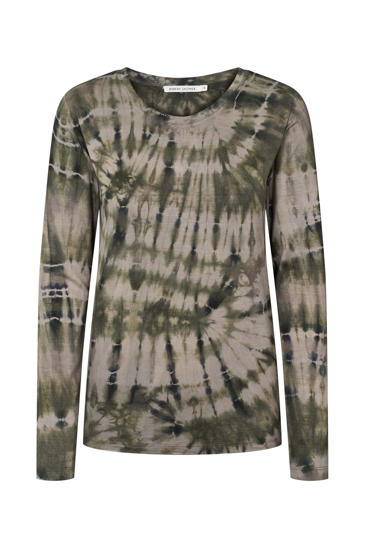 Xenia - Lava jersey t-shirt I Grey green combo 6 - Rabens Saloner