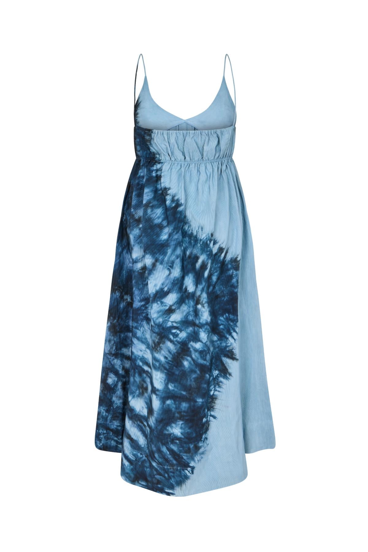 Maple - Lava v-front dress I Blue combo 5 - Rabens Saloner