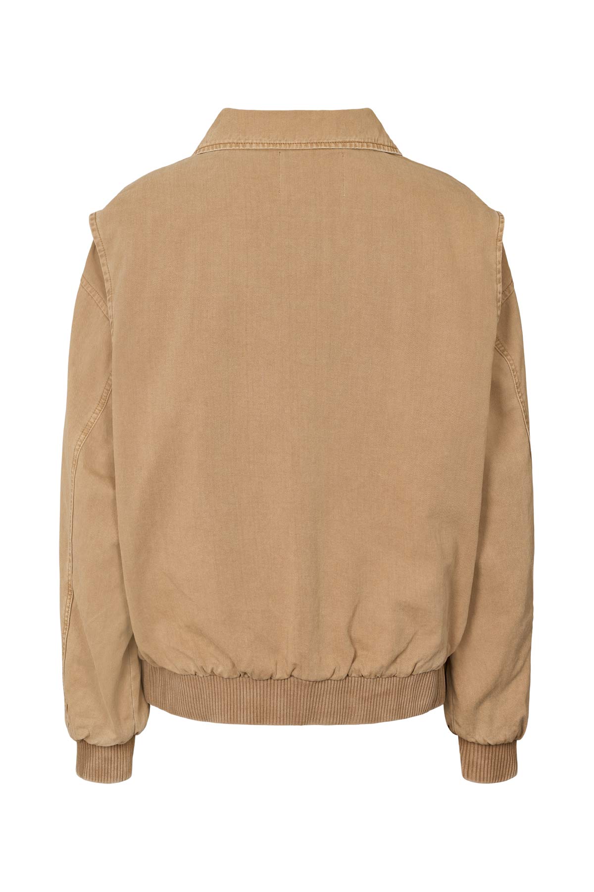 Ezmira - Canvas padded bomber I Washed tobacco 5 - Rabens Saloner