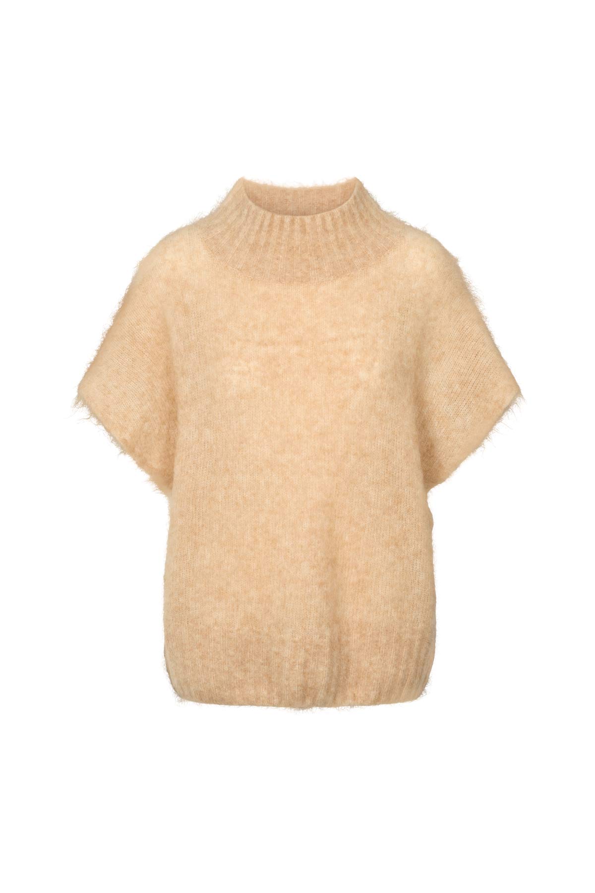Asna - Superlight knit tunic top I Light camel Light camel XS/S 4 - Rabens Saloner