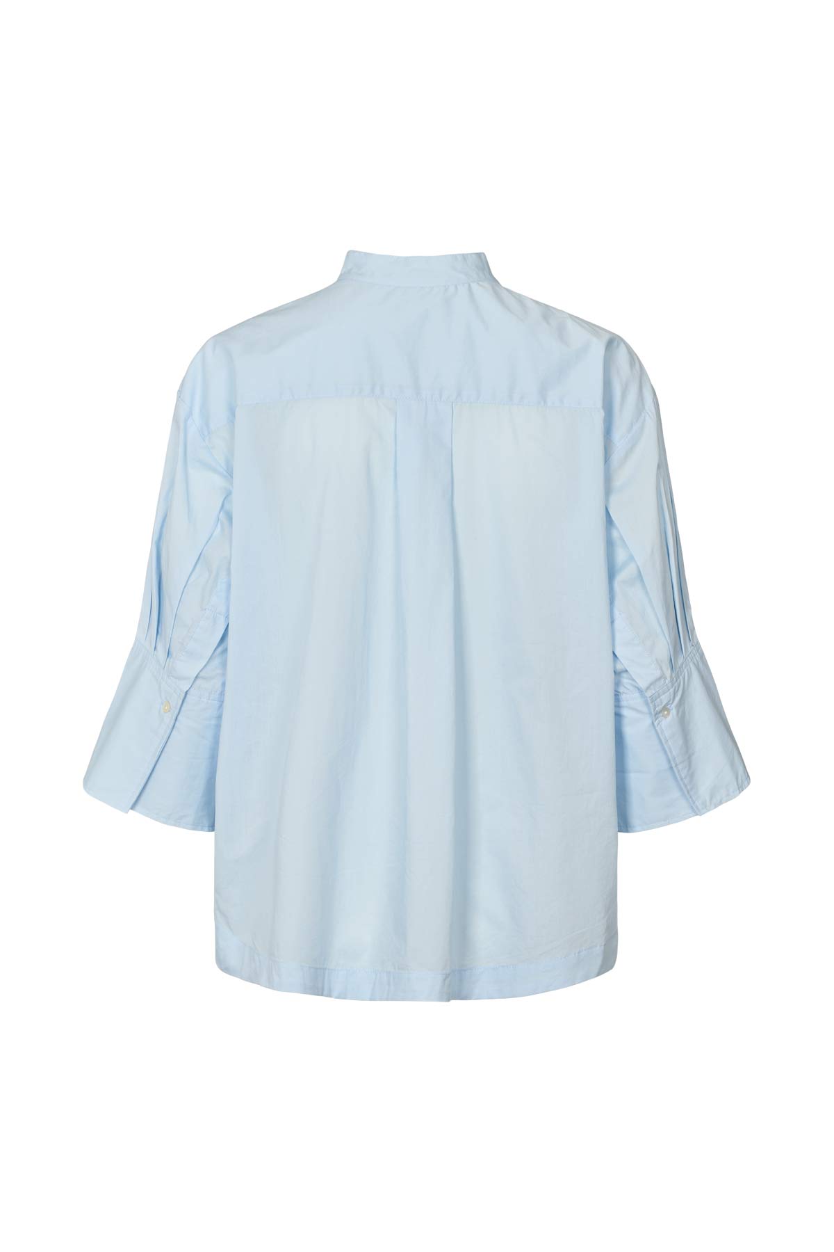 Seval - Poplin boxy shirt I Light blue 4 - Rabens Saloner