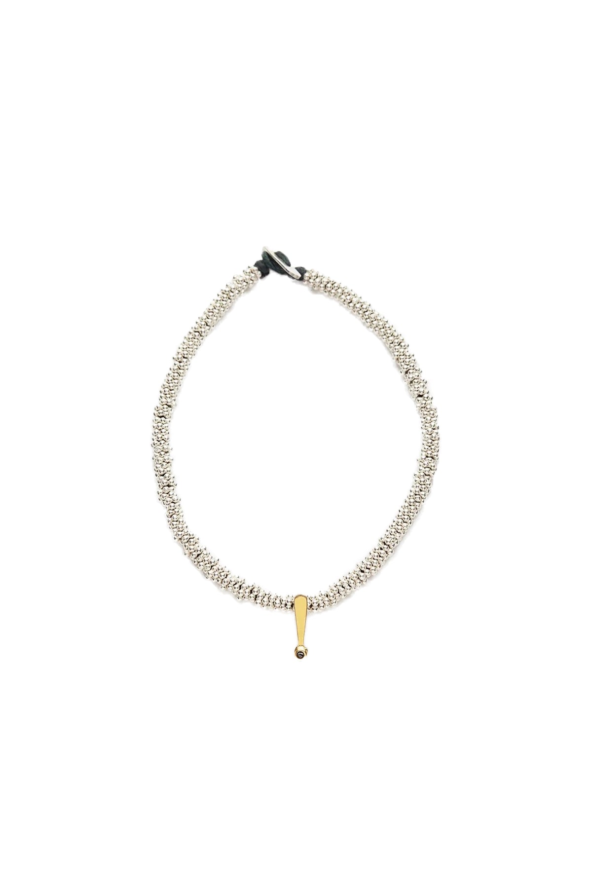 Nafsu - Bead bracelet w. gold pendant I Gold 1 - Rabens Saloner
