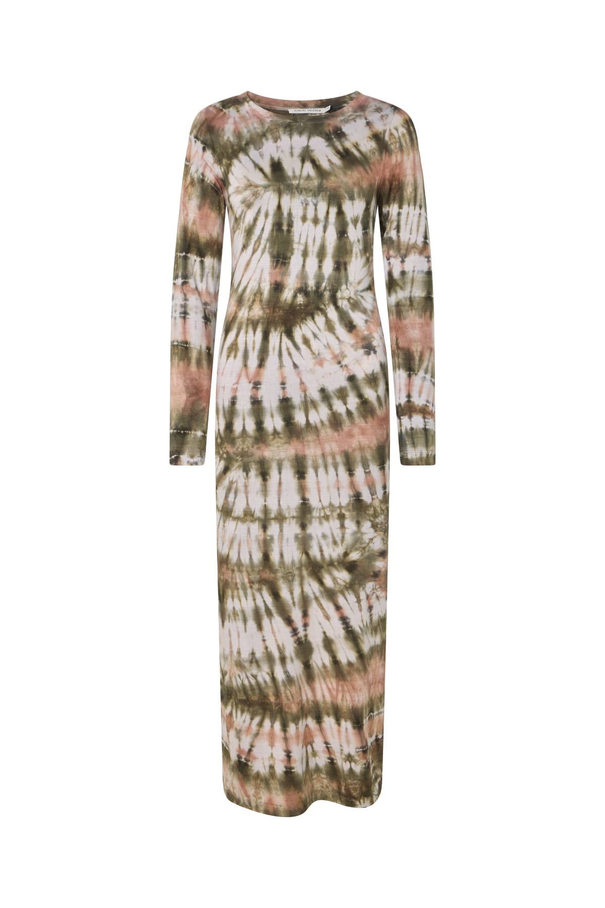 Simi - Lava long jersey dress I Rust combo Rust combo XS 5 - Rabens Saloner
