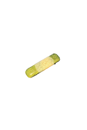 Hair Clip Mini - Zia I Light Green Stripe 1 - Rabens Saloner