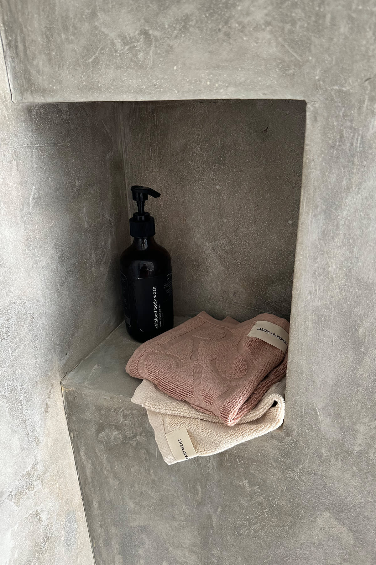 Monogram wash cloth - Wash cloth 30x30 cm I Rose 3 - Rabens Saloner