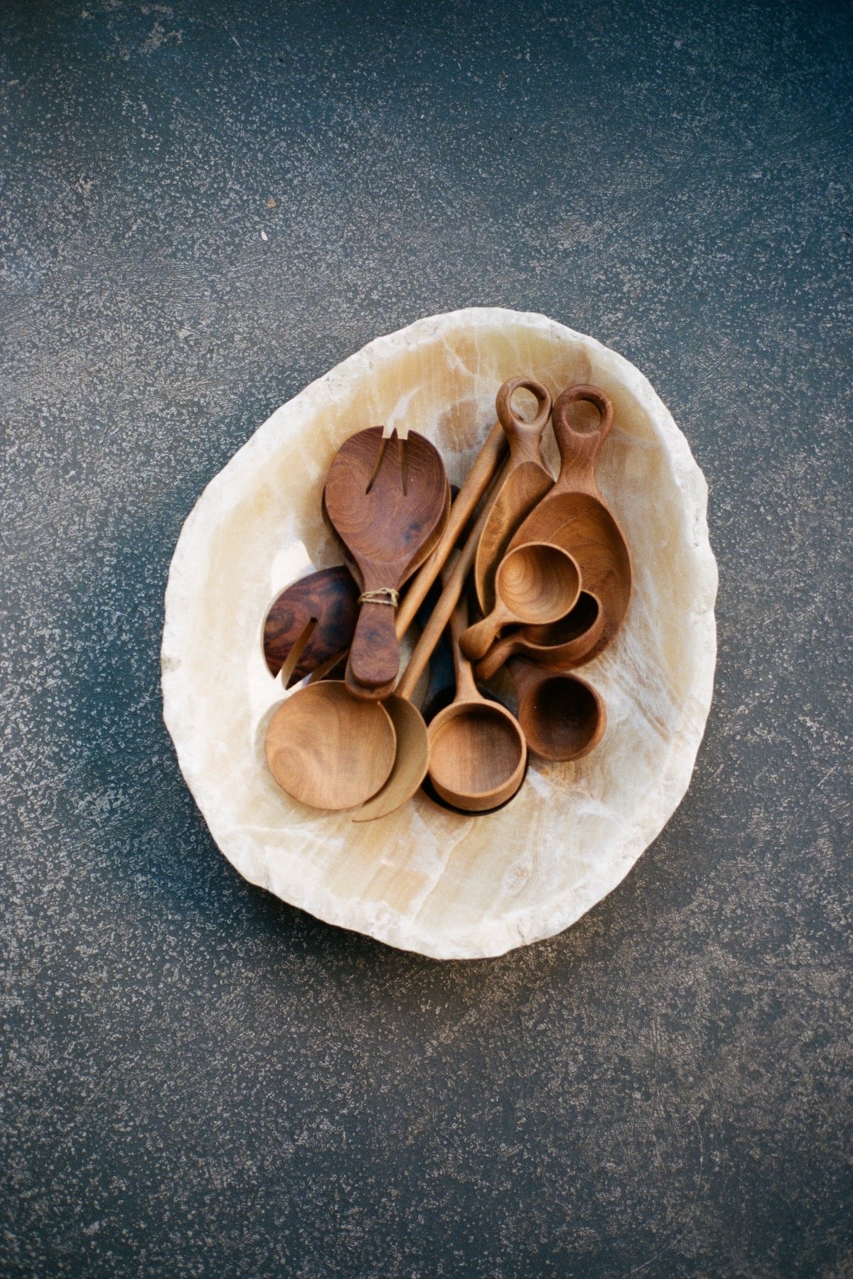 LORCA - Teak wood serving spoon 2 - Rabens Saloner