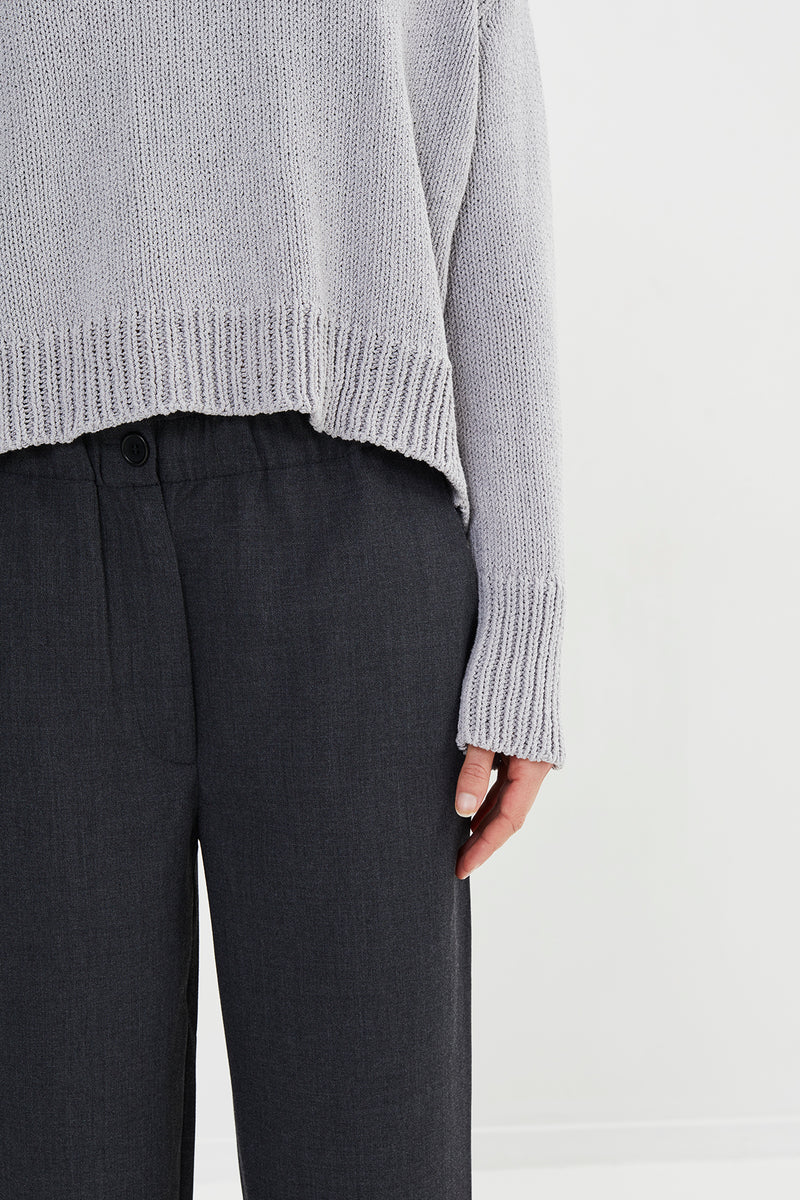 Francine - Light tailoring casual pants I Grey    3 - Rabens Saloner