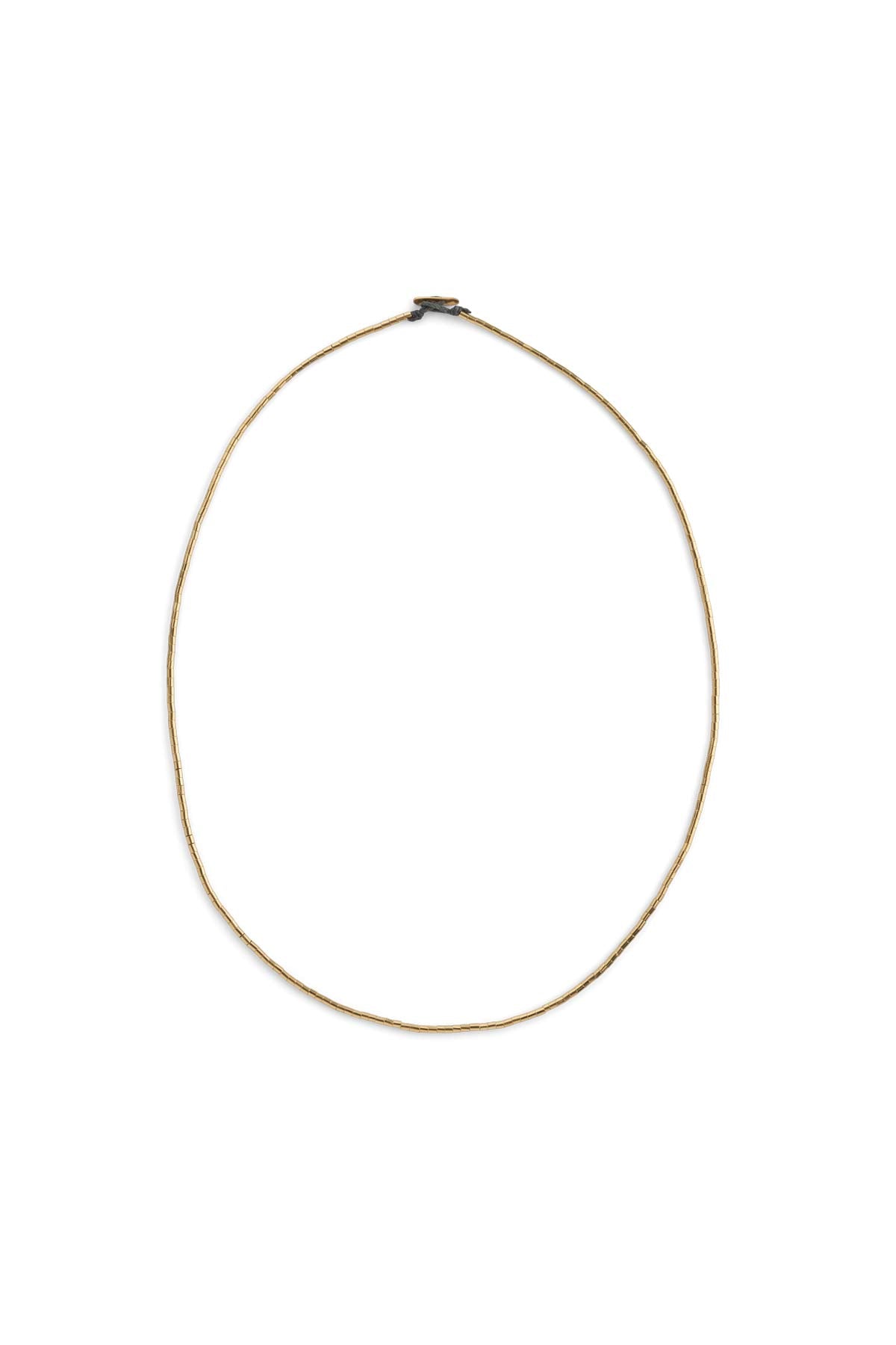 Nafsu - Tube bead golden necklace I 60 cm GOLD PLATED O/S 1 - Rabens Saloner