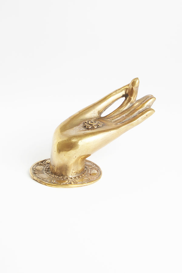 Rabens Apartment - Decorative golden brass hand Golden L: 14 cm H: 8 cm  1 - Rabens Saloner