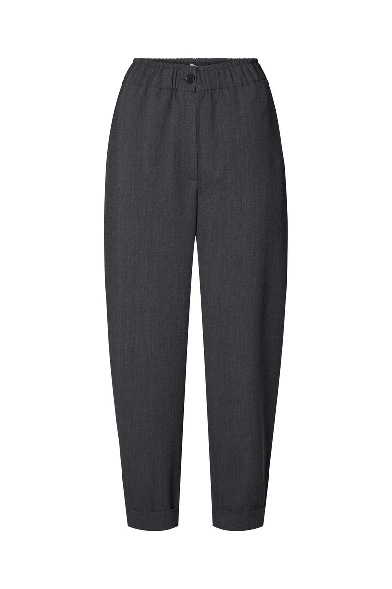 Francine - Light tailoring casual pants I Grey Grey XS  4 - Rabens Saloner