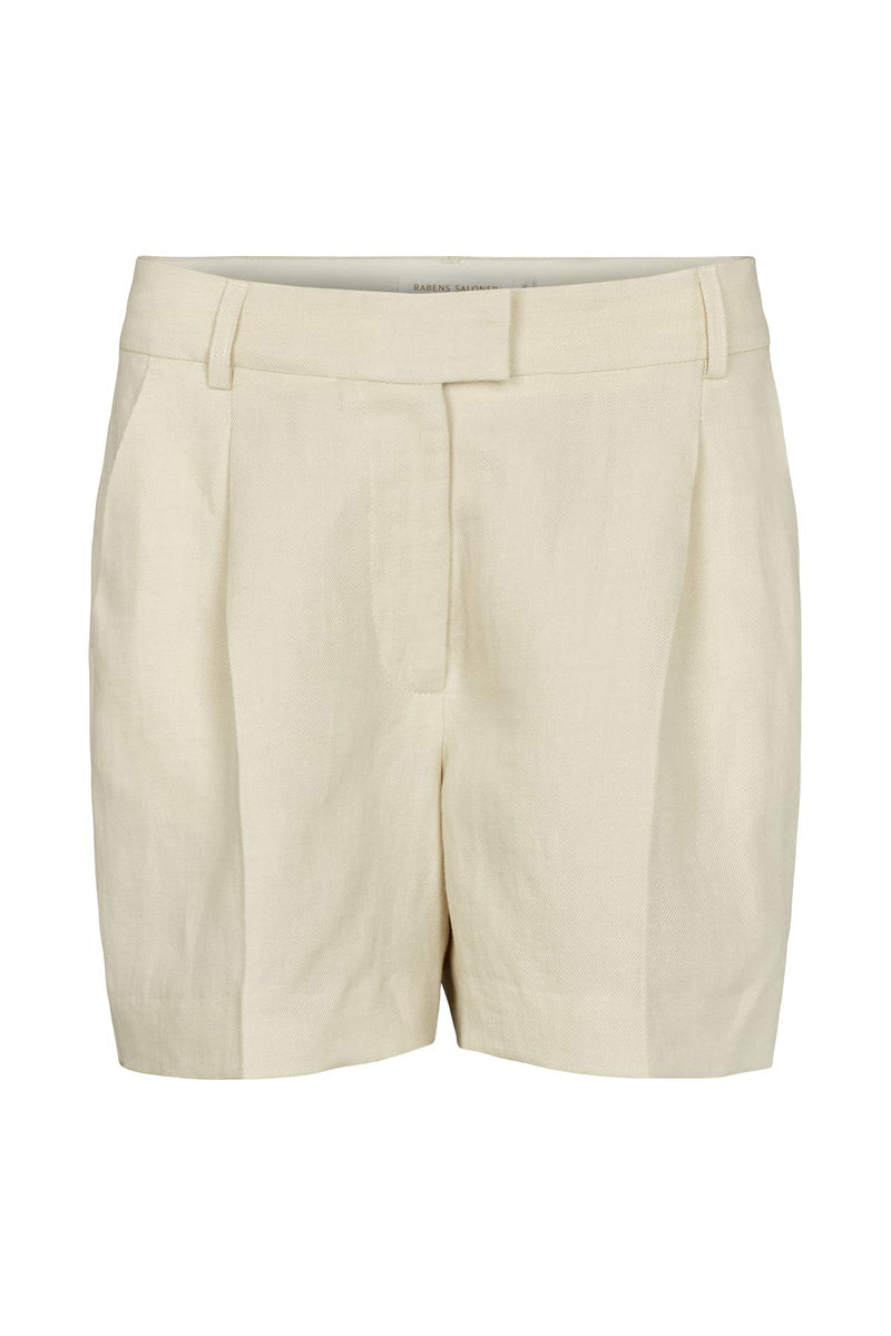 Clea - Linen tailoring easy shorts CHALK XS  5 - Rabens Saloner