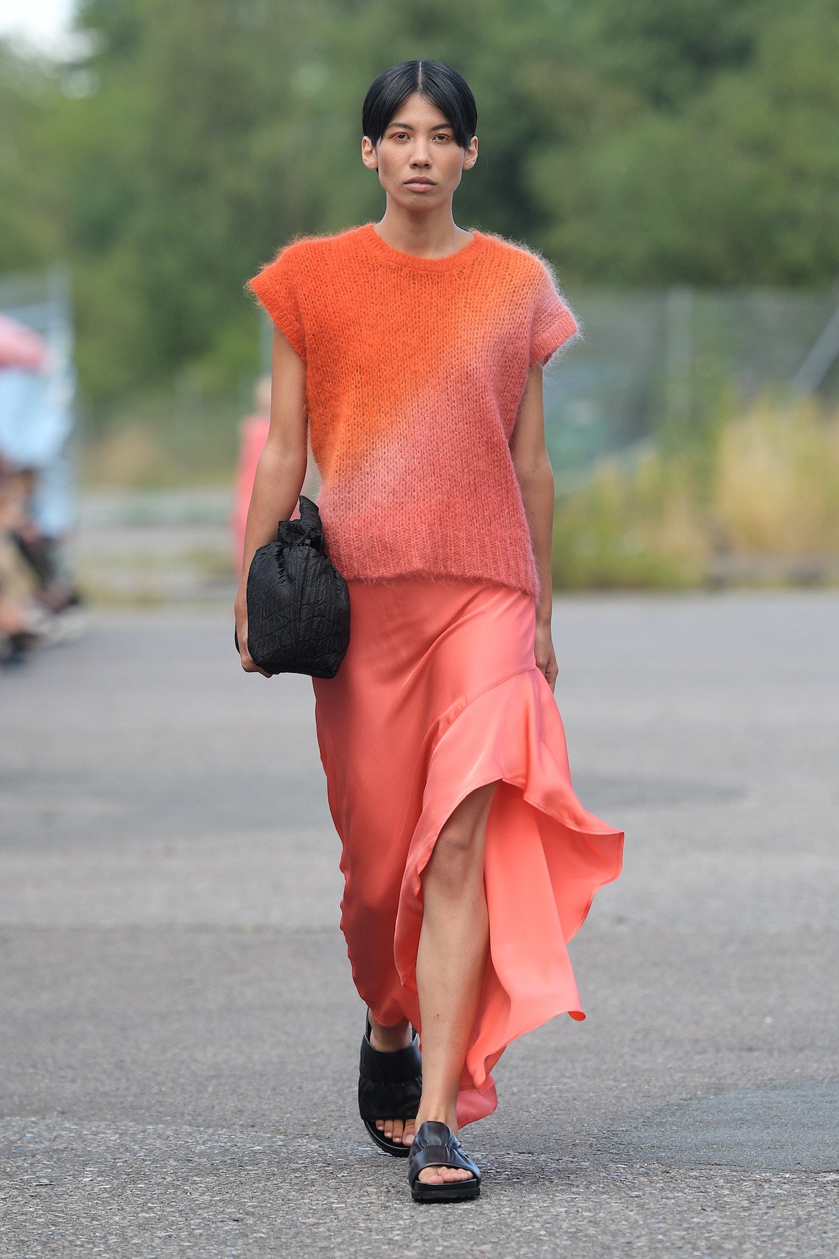 Jerie - Solid assymetric skirt 2 - Rabens Saloner