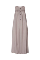 Thinna - Cotton Button front long dress I Army    5 - Rabens Saloner