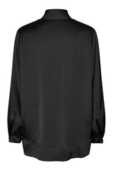 Abiha - Stretch sheen blouse I Hazelnut    8 - Rabens Saloner