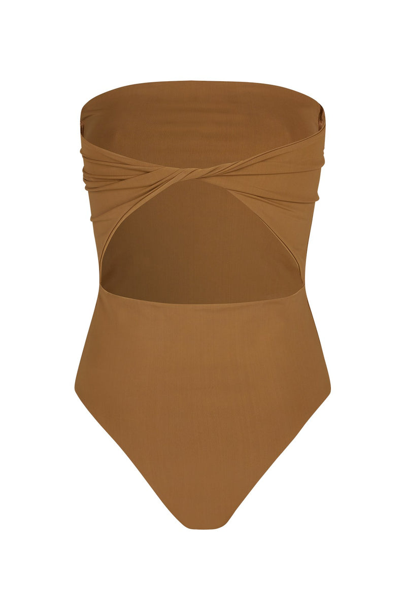 Tola - Stream strapless bathing suit I Cacao combo    6 - Rabens Saloner