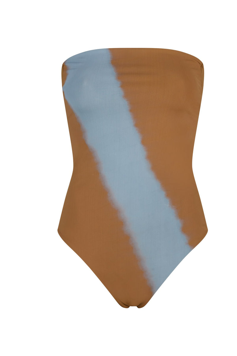 Tola - Stream strapless bathing suit I Cacao combo Cacao combo XS  5 - Rabens Saloner