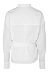 Tanja - Poplin wrap over shirt I White    6 - Rabens Saloner